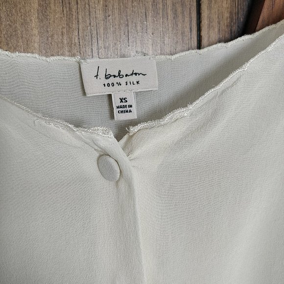 Aritzia Babaton Silk Dress Cream XS - Picture 3 of 5